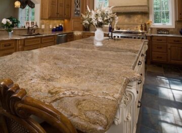 brown countertop